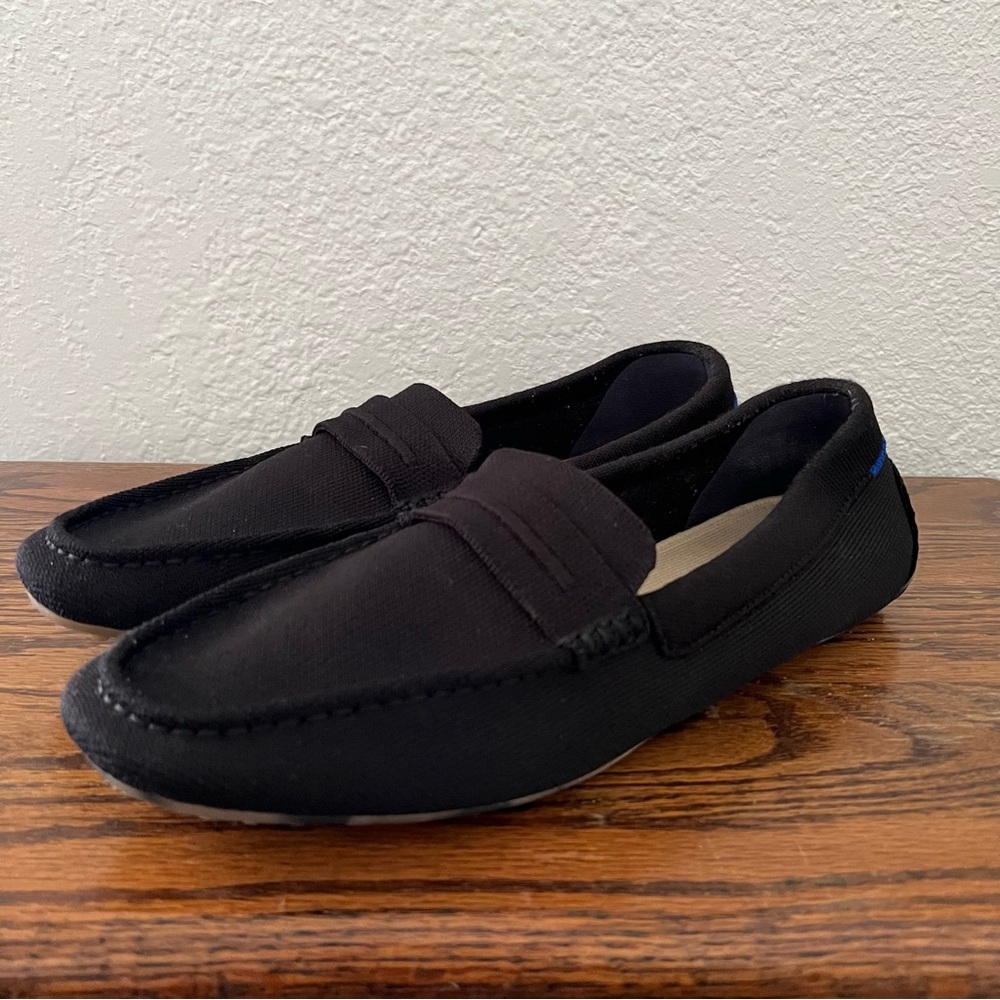 Rothy's The Driver Women's Black Loafers Size 12.5